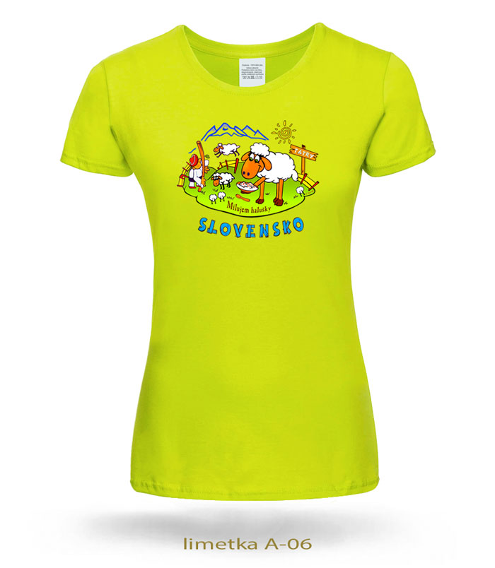 Trička dámske OVEČKY HALUŠKY SLOVENSKO