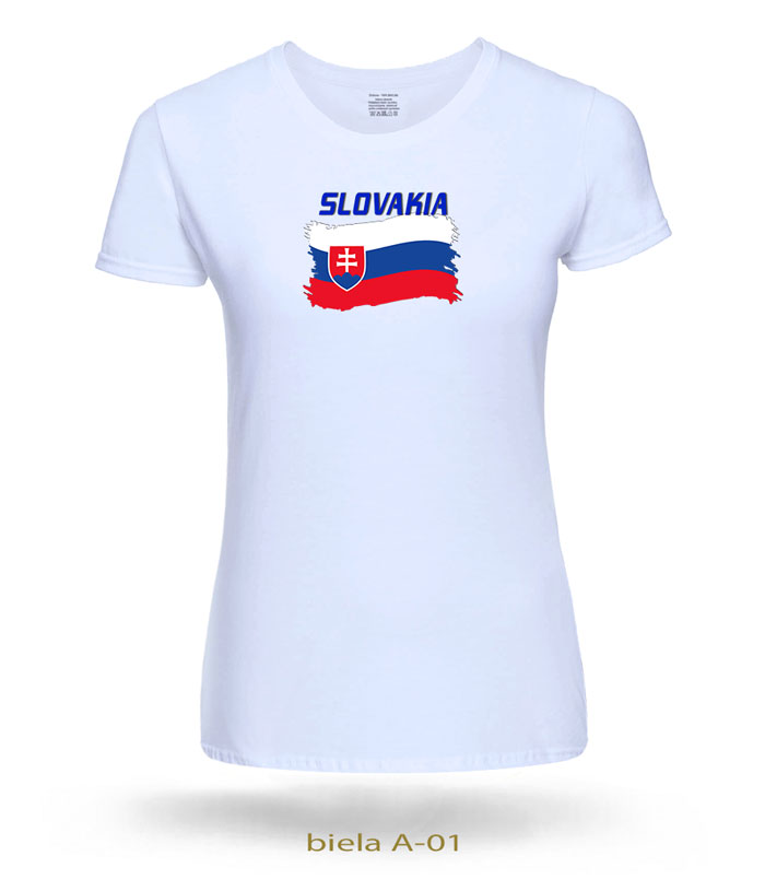 Trička dámske SLOVAKIA VLAJKA