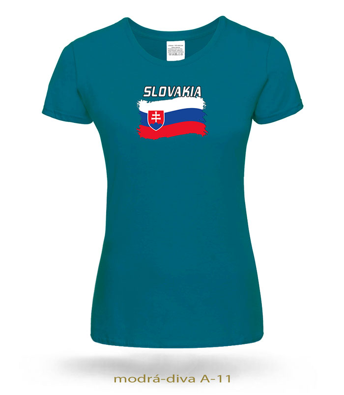 Trička dámske SLOVAKIA VLAJKA