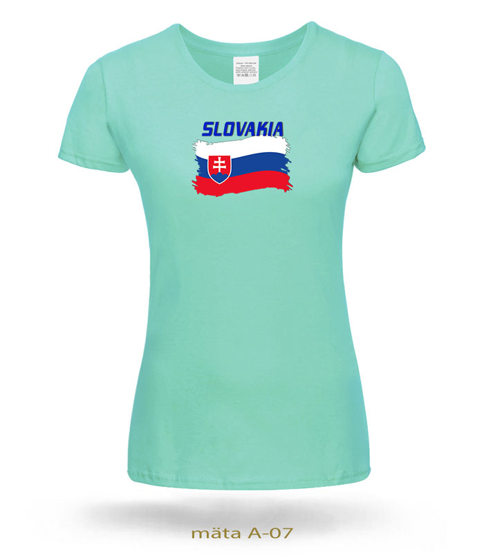 Trička dámske SLOVAKIA VLAJKA