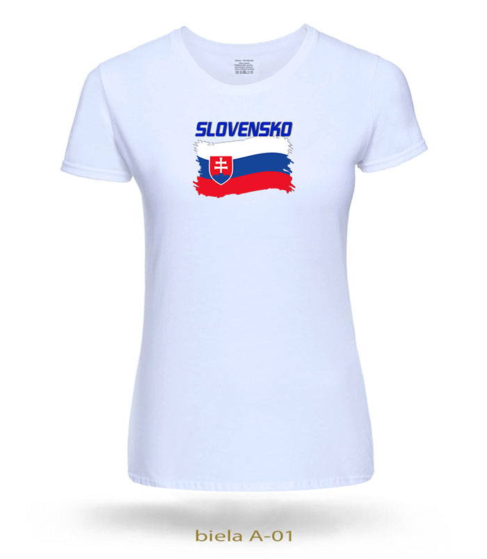 Trička dámske SLOVENSKO VLAJKA