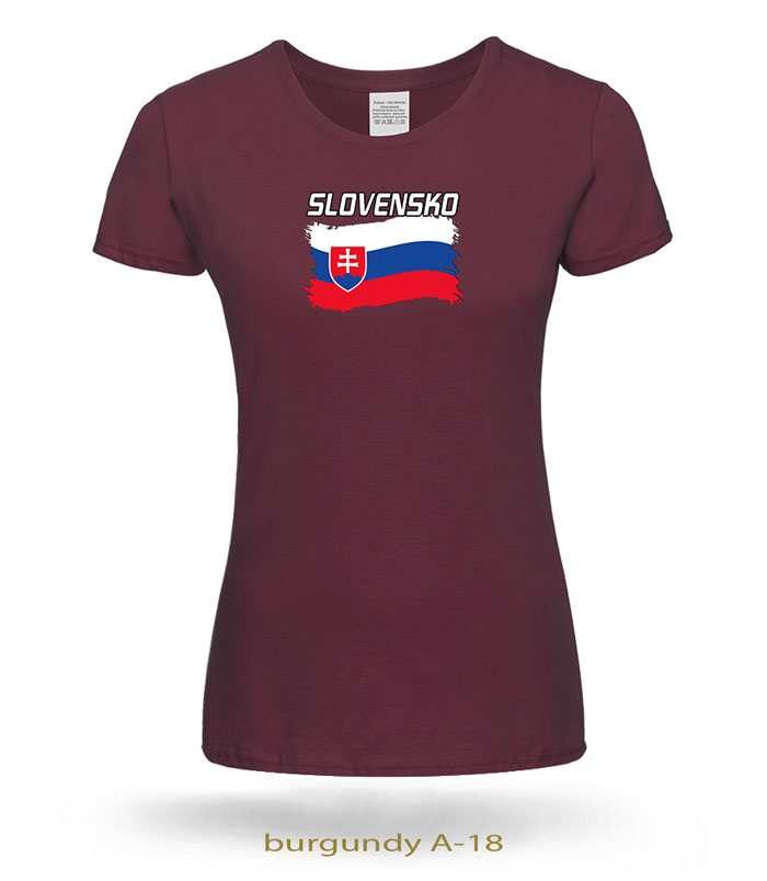 Trička dámske SLOVENSKO VLAJKA