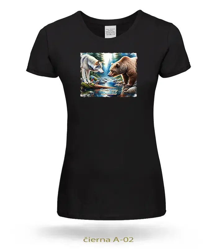 Trička dámske VLK MEDVEĎ TATRY SLOVENSKO