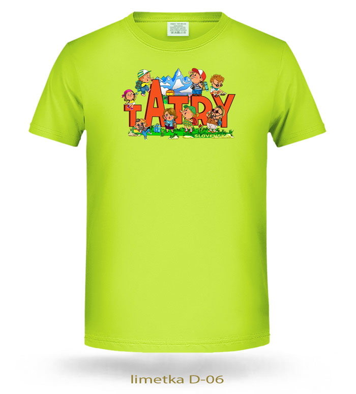 Tričká detské VYSOKÉ TATRY LEZÚCI TURISTI