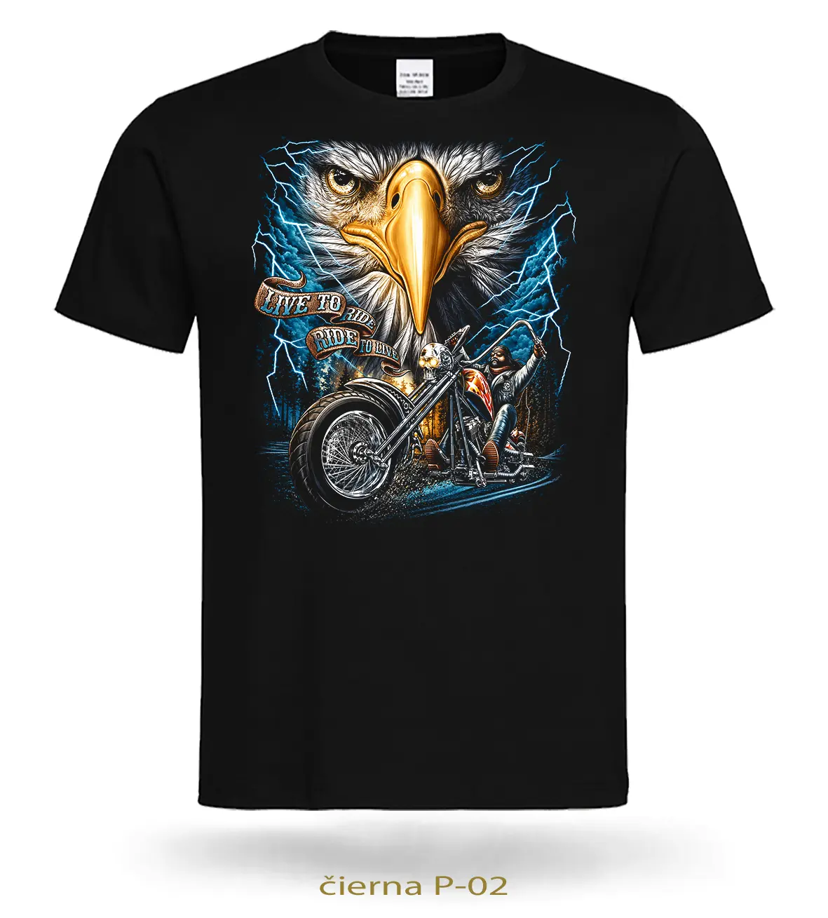 Trička MOTORKÁR POD BÚRKOVÝM ORLOM