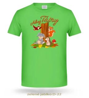 Tričká detské AHOJ TATRY ZVIERATKA